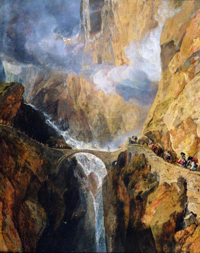 HOWARD LEWIS ON THE ART OF THE SCHORR COLLECTION AND PASSION INVESTMENTS IN THE CORONAVIRUS AGE, Turner.The Devil’s Bridge St Gotthard