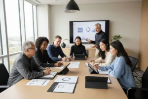 family estate planning, multi-generational meeting, financial advisors