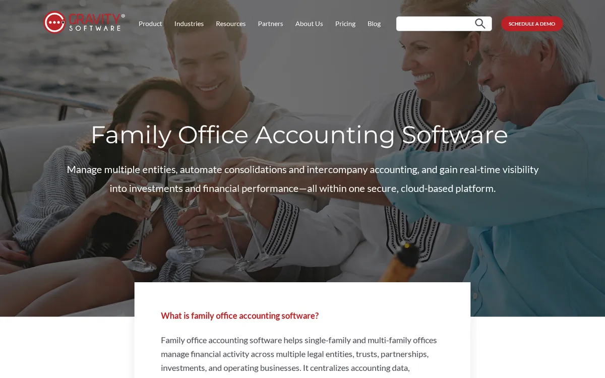 Gravity Software website homepage, October 2026