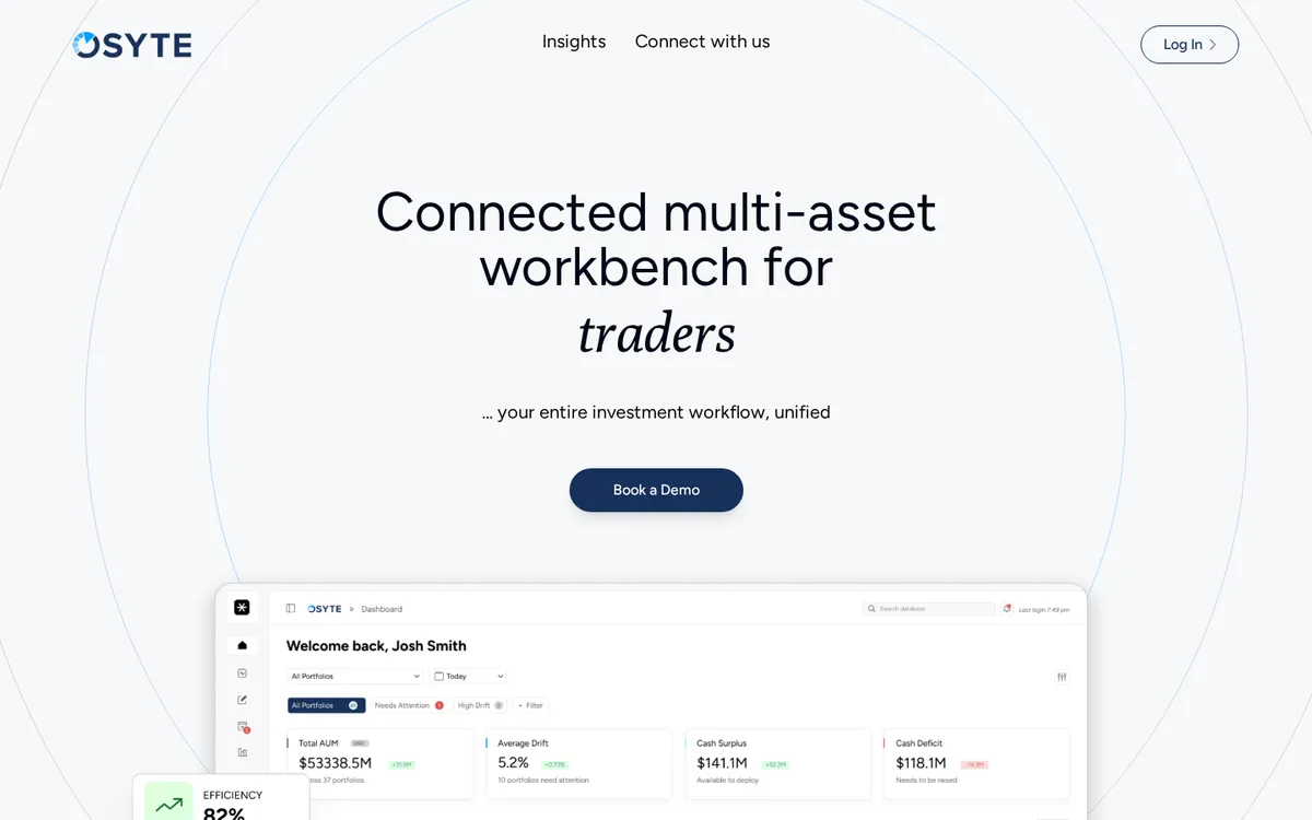 Osyte website homepage, October 2026
