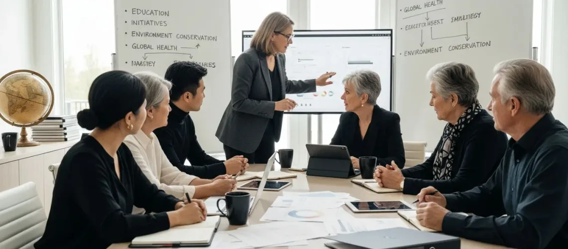 family philanthropy meeting